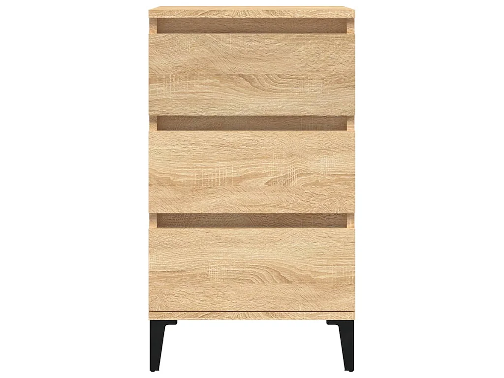 Nachtkastje 40x35x70 cm bewerkt hout sonoma eikenkleurig