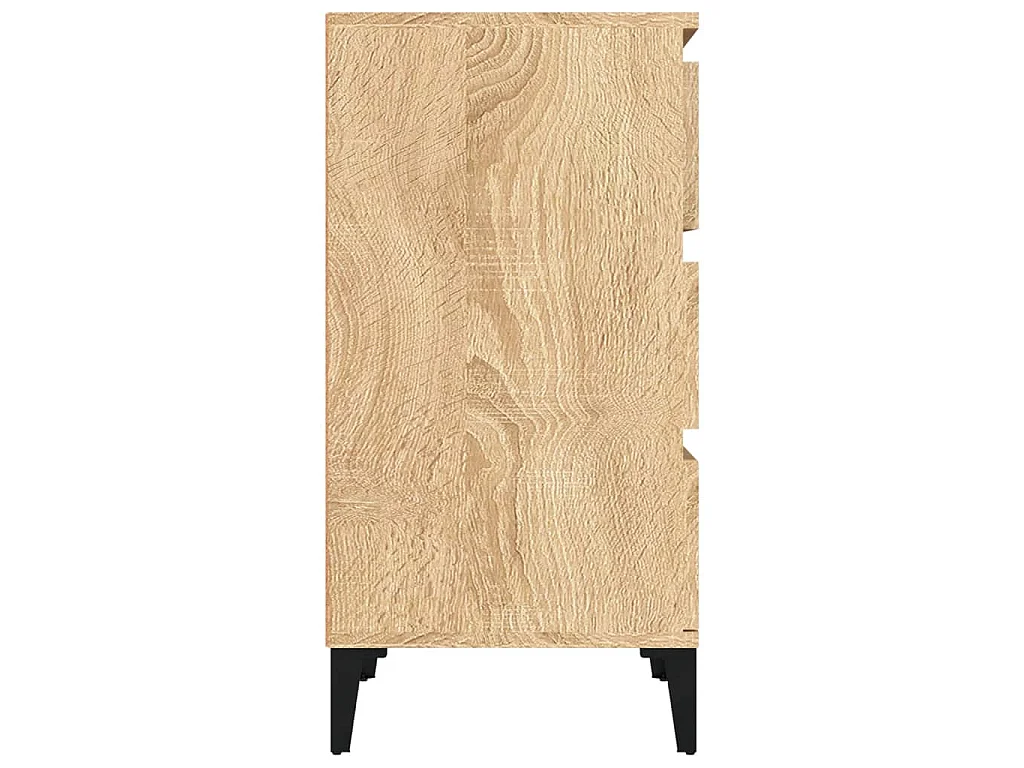 Nachtkastje 40x35x70 cm bewerkt hout sonoma eikenkleurig