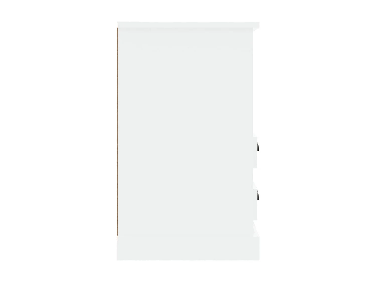 Table de chevet blanc 43x36x60 cm