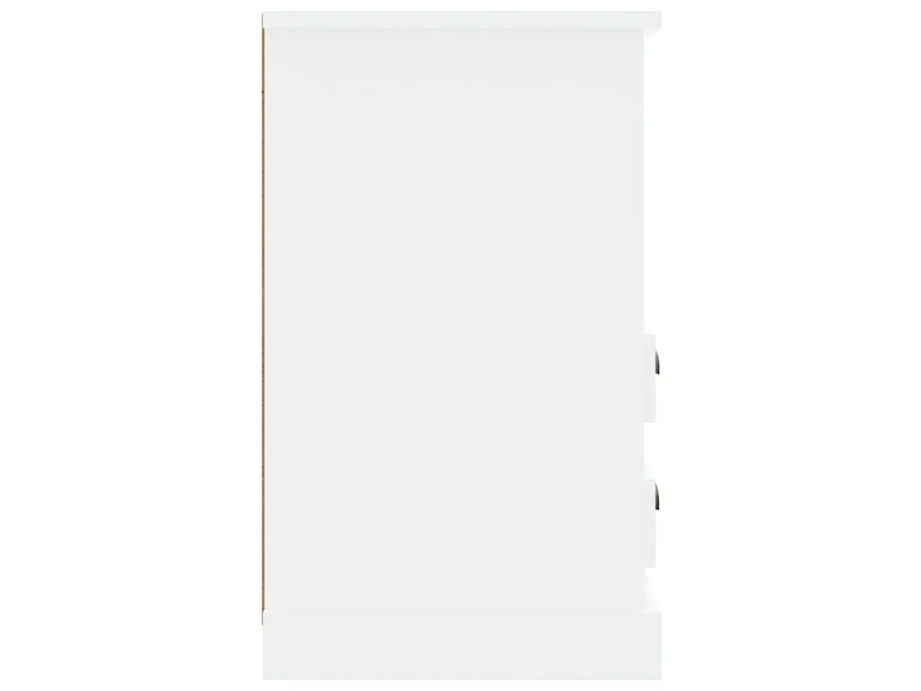 Table de chevet blanc 43x36x60 cm