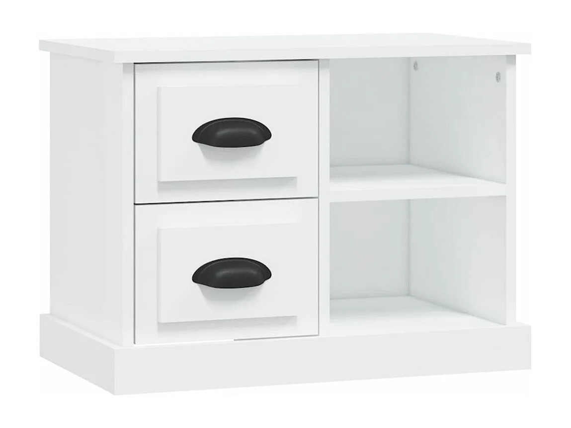 Table de chevet blanc 60x35,5x45 cm