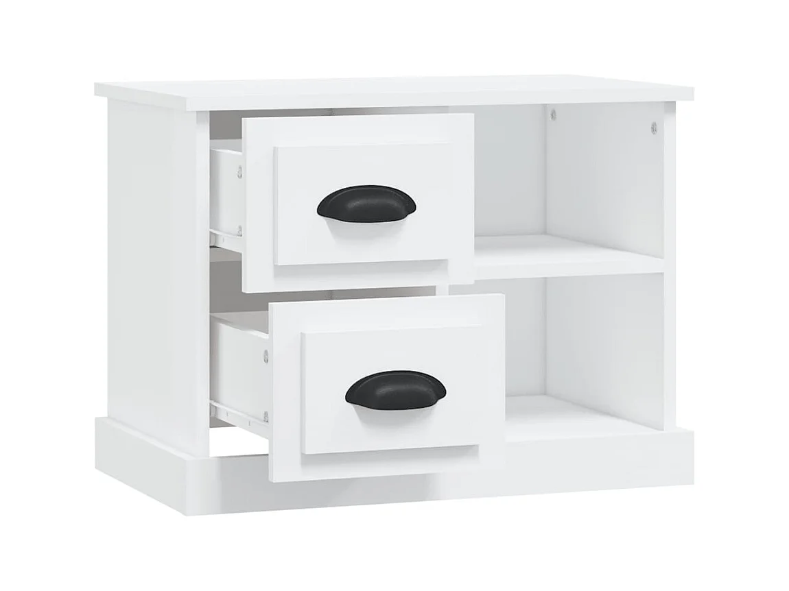 Table de chevet blanc 60x35,5x45 cm