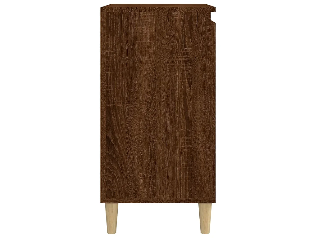 Comodini 2 pz Rovere Marrone 40x35x70 cm in Legno Multistrato