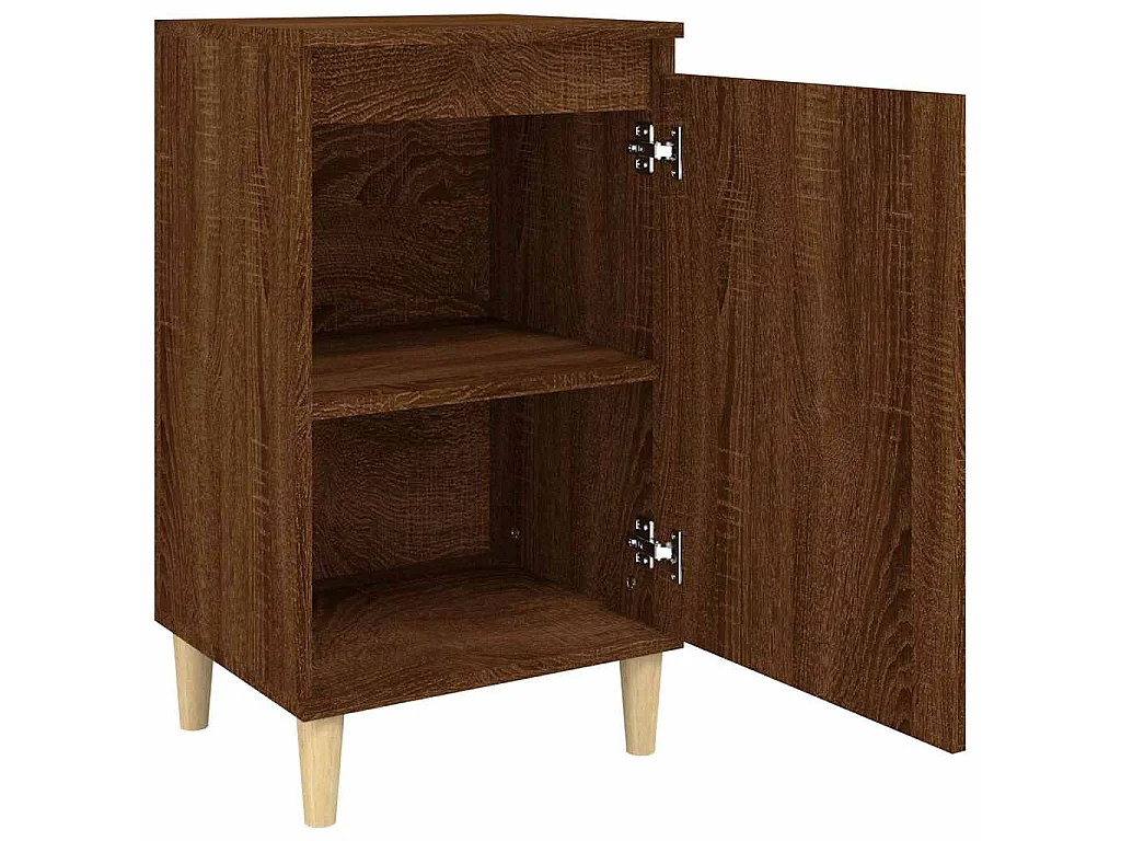 Comodini 2 pz Rovere Marrone 40x35x70 cm in Legno Multistrato