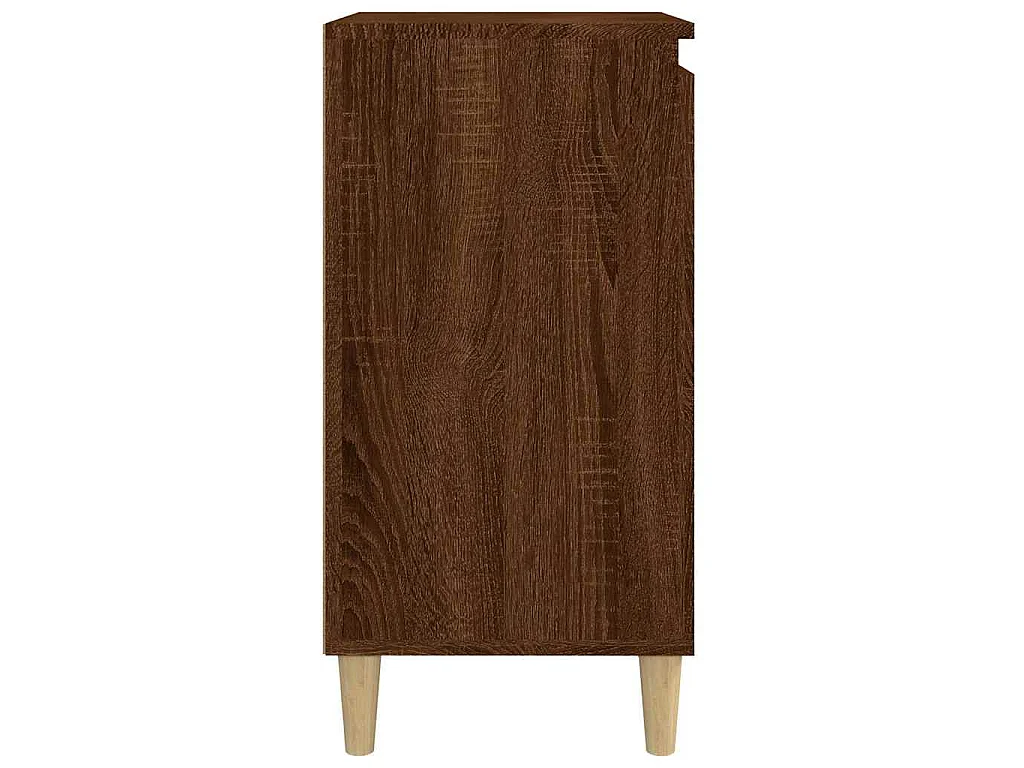 Comodini 2 pz Rovere Marrone 40x35x70 cm in Legno Multistrato