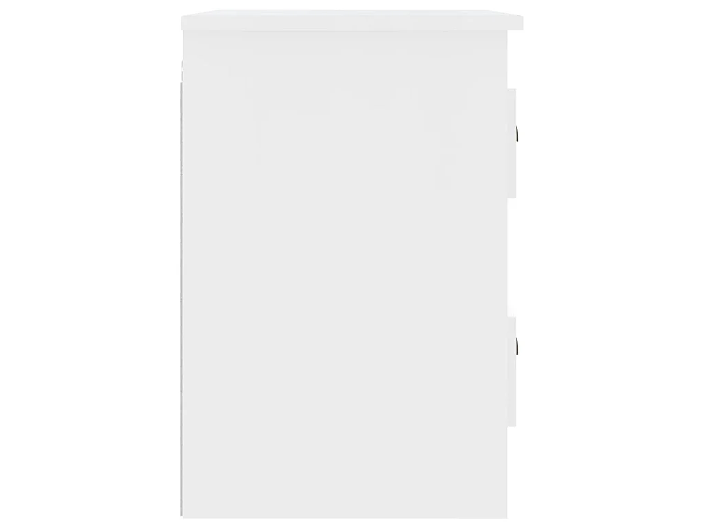 Table de chevet murale blanc 41,5x36x53 cm