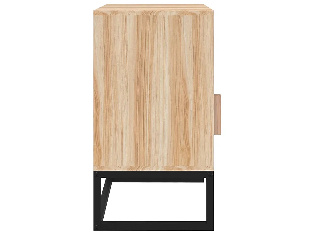 Nachtkastje 40x30x55,5 cm bewerkt hout en ijzer