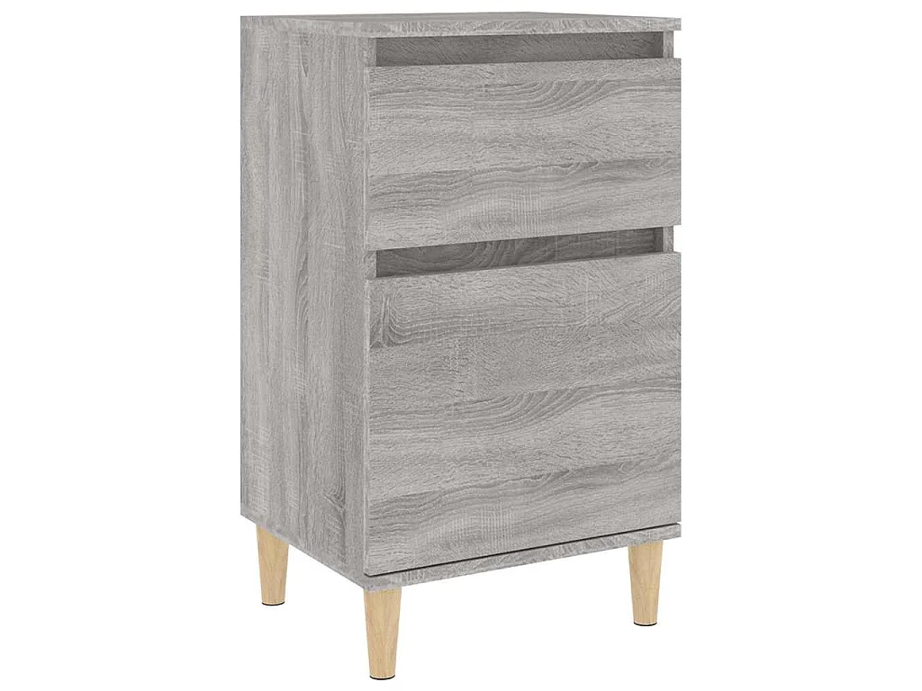 Table de chevet sonoma gris 40x35x70 cm