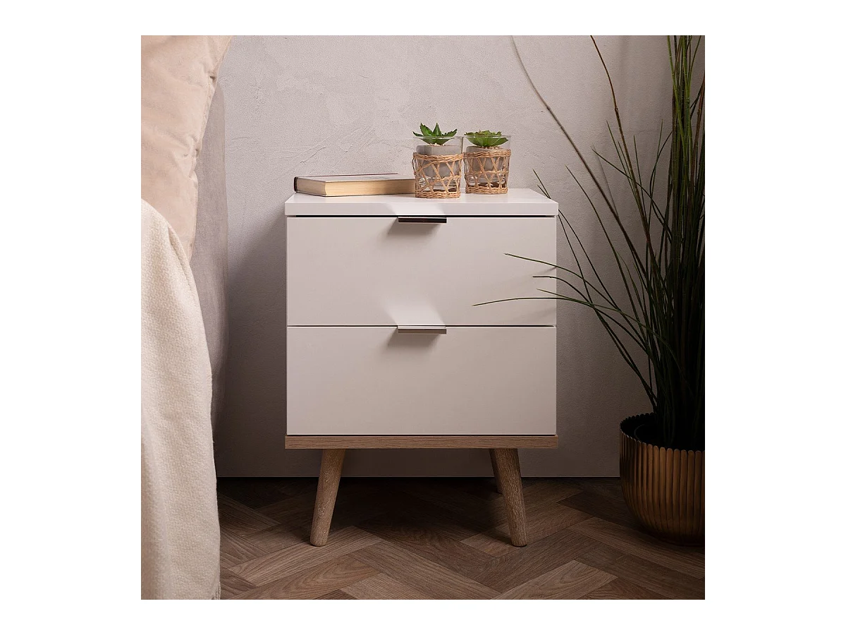 Nachtkastje met 2 Laden L40 cm - Copenhague