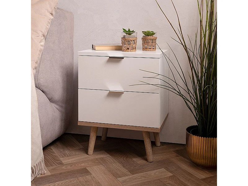 Comodino con 2 Cassetti L40 cm - Copenhague