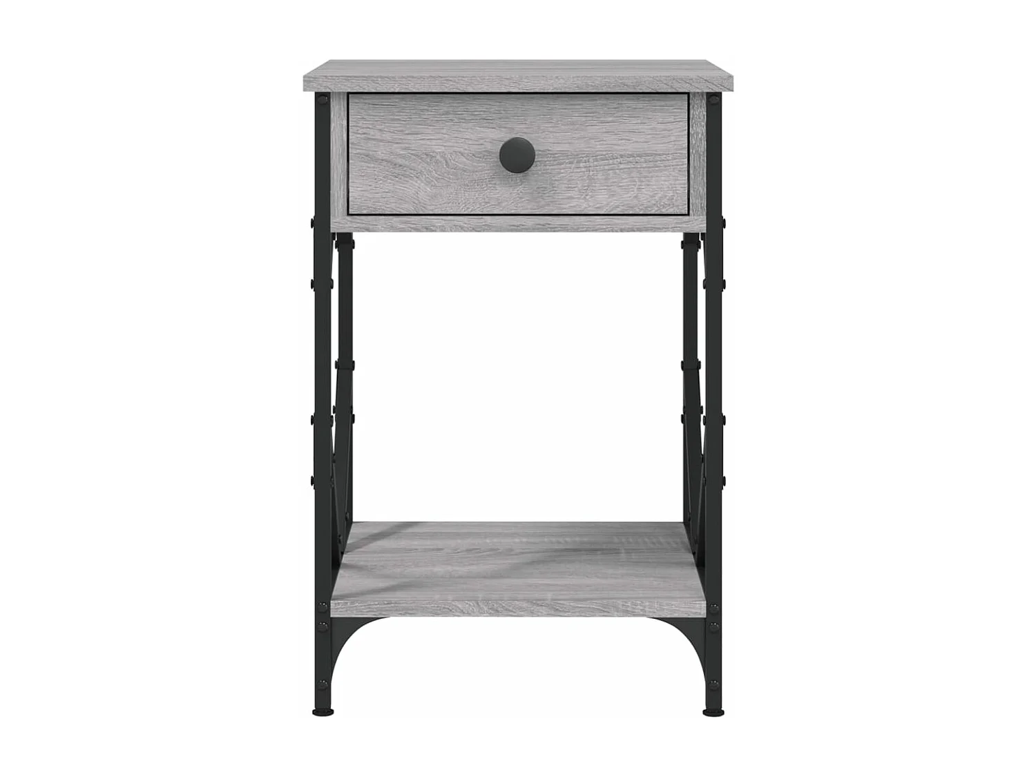 Nachttisch Grau Sonoma 40x42x60 cm Holzwerkstoff