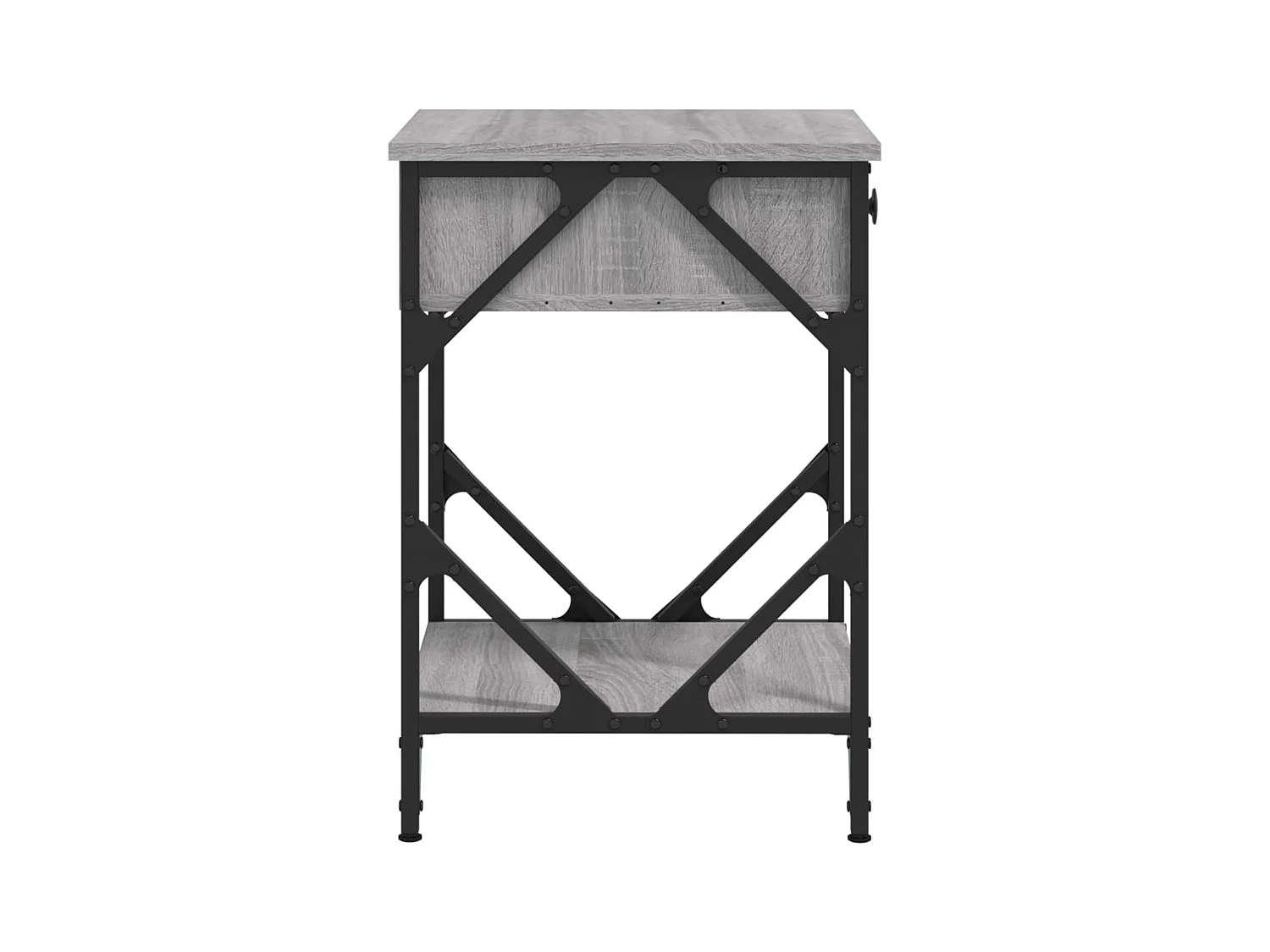 Nachttisch Grau Sonoma 40x42x60 cm Holzwerkstoff