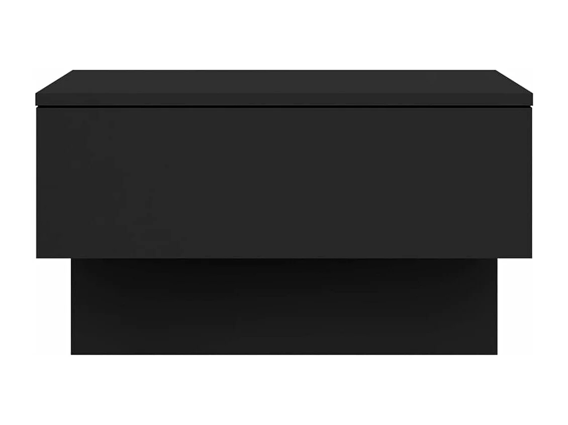 Tables de chevet murales 2 pcs Noir