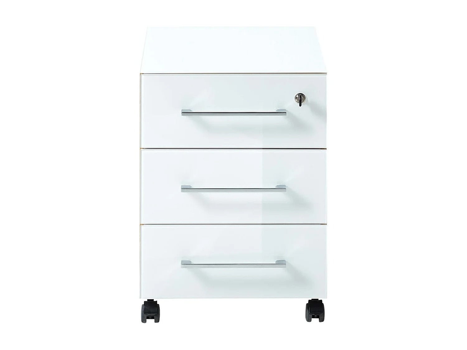 Schedario con Ruote GW-Monteria Repro Bianco e Rovere Navarra