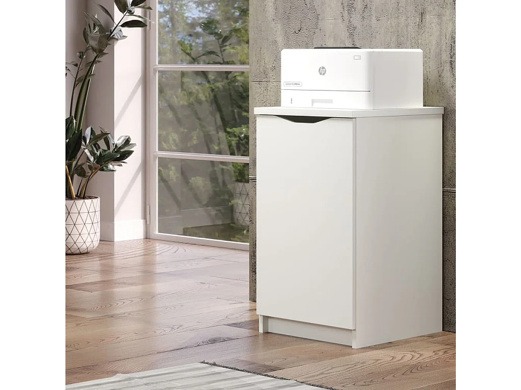 Badi wit gelakt 1-deurs kantoorunit