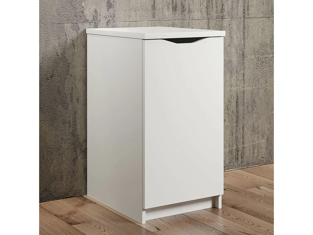 Badi wit gelakt 1-deurs kantoorunit