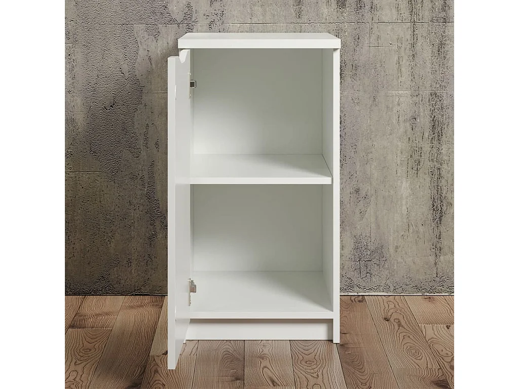 Badi wit gelakt 1-deurs kantoorunit