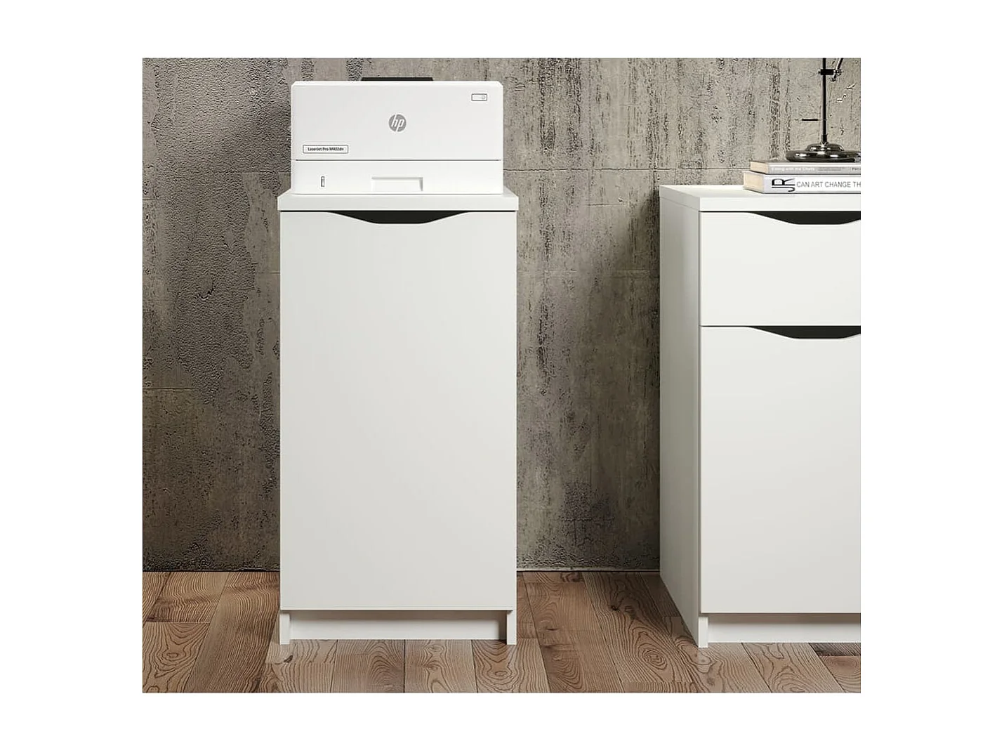 Badi wit gelakt 1-deurs kantoorunit