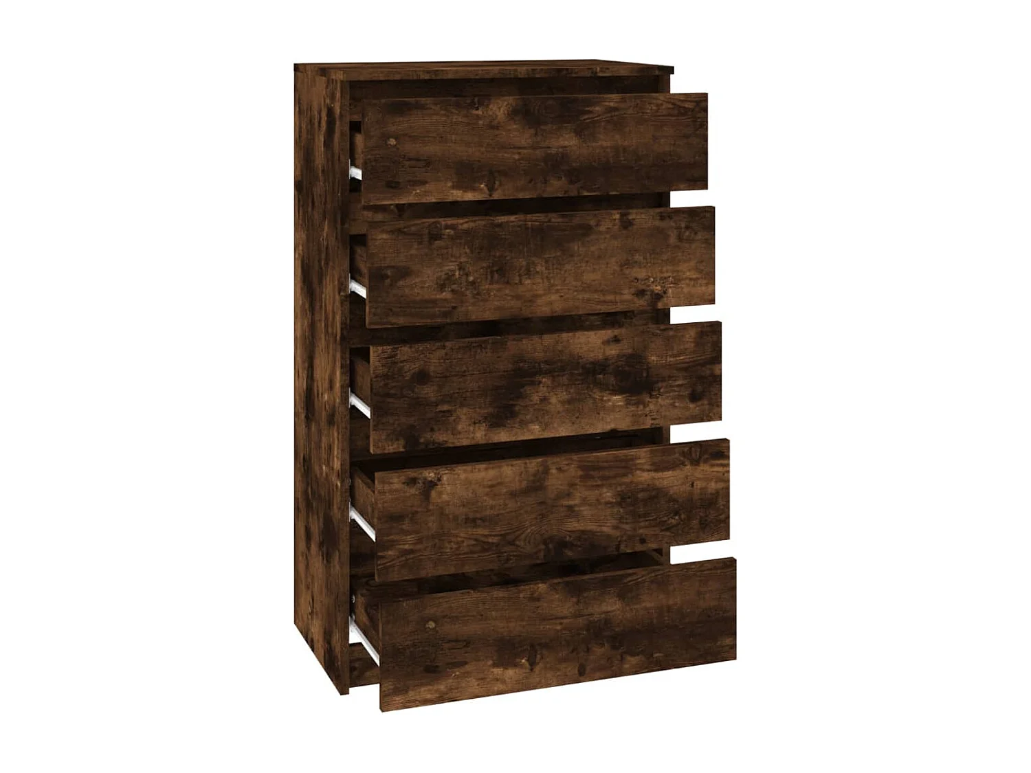 Schubladenschrank Räuchereiche 60x36x103 cm Holzwerkstoff