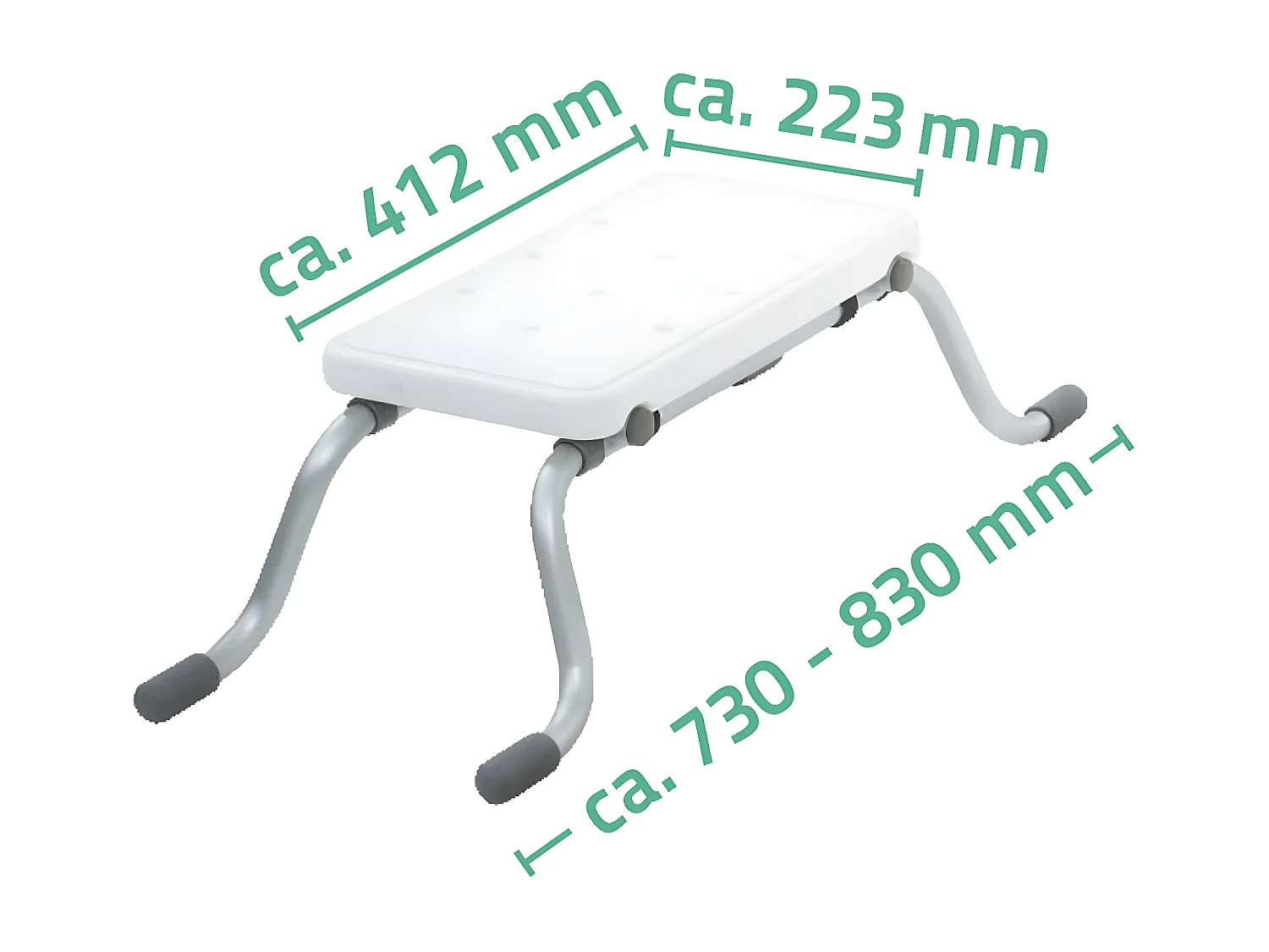 RIDDER Wannensitz Schemel Eco Weiß A0042001