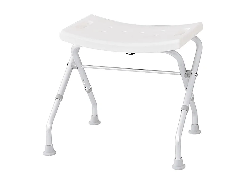 Tabouret pliable de salle de bain 110 kg Blanc A0050301