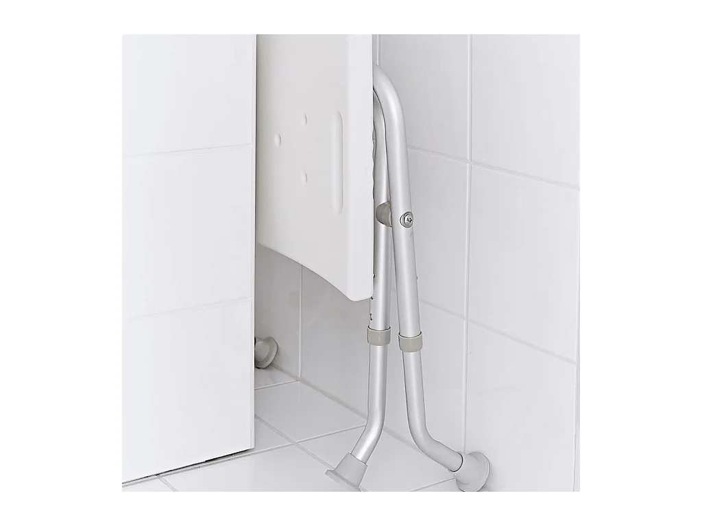 Banco de casa de banho dobrável 110 kg branco A0050301