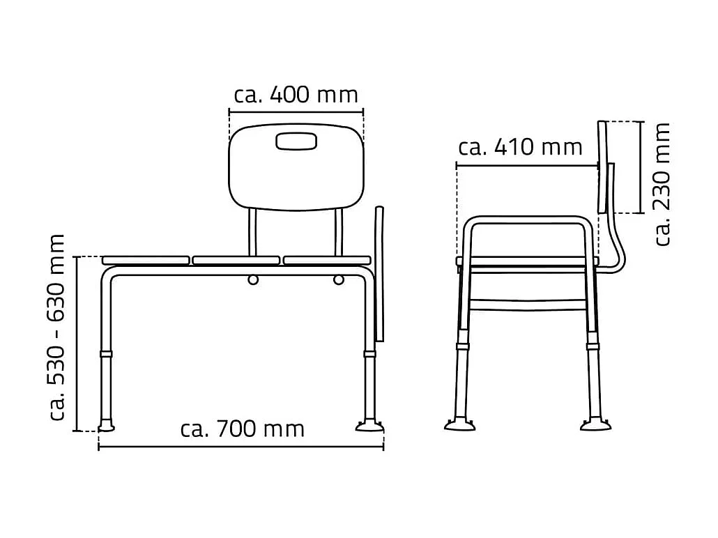 Assento para banheira 150 kg branco A0120101