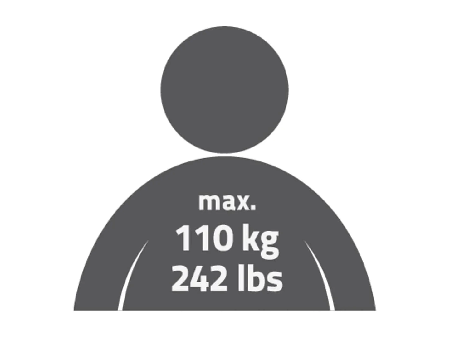 Tabouret de salle de bain rond Blanc 110 kg A00603101