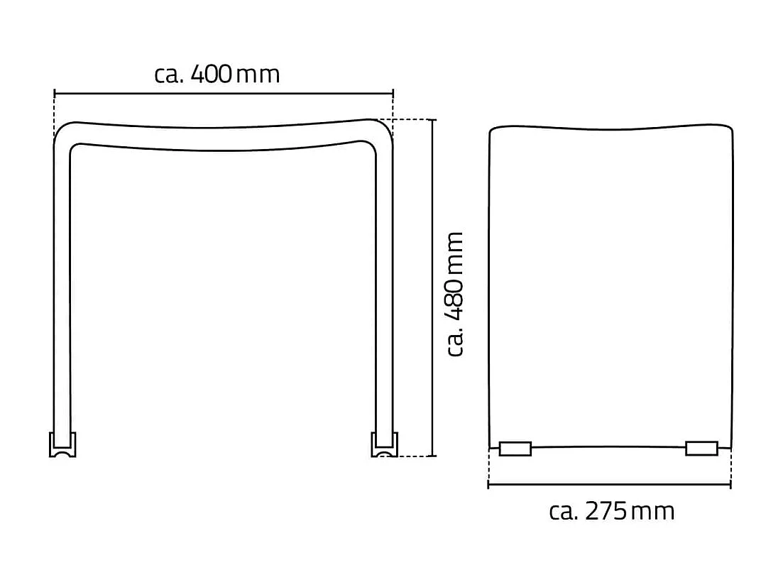 Banco para casa de banho Trendy transparente