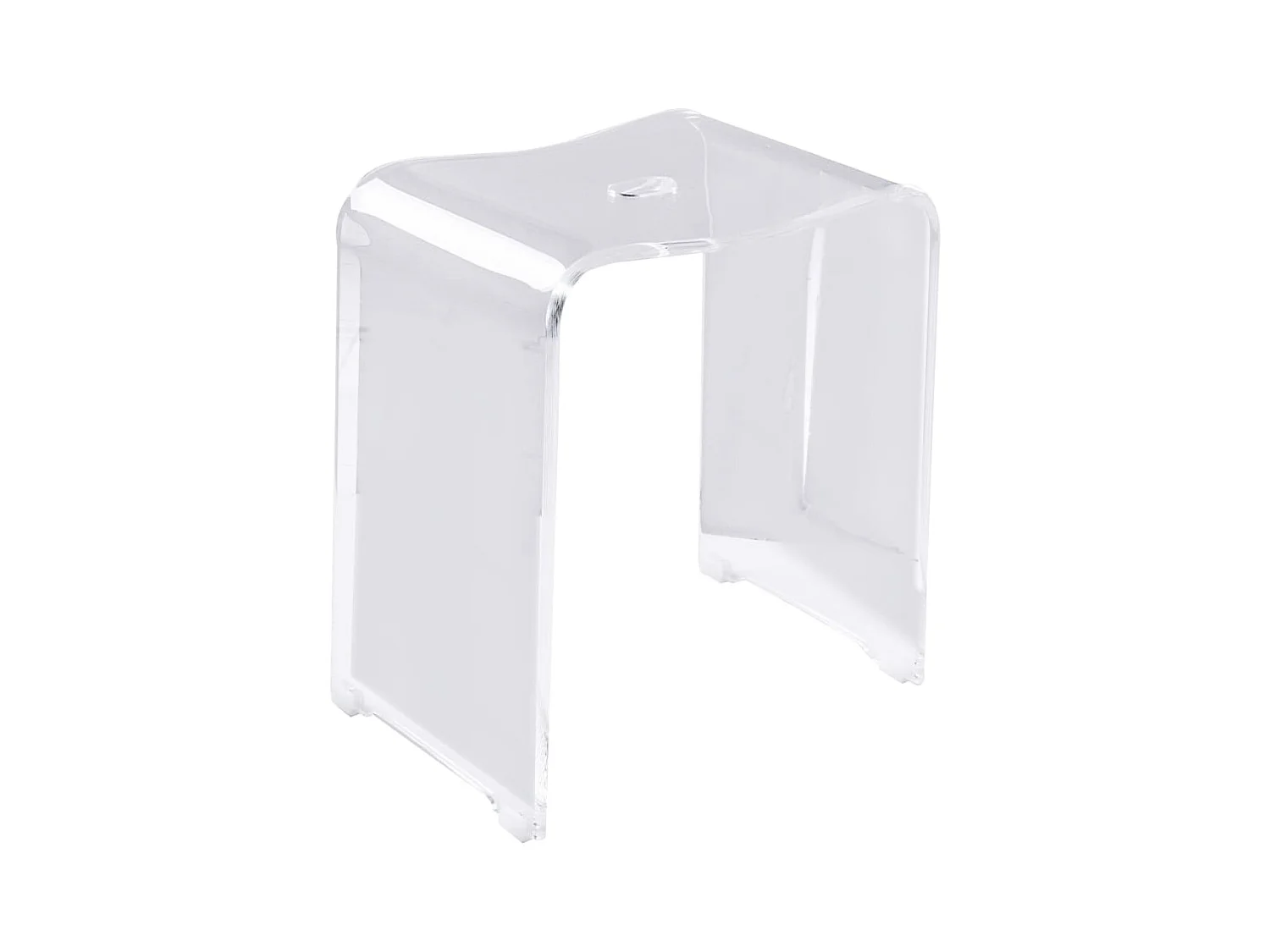 Sgabello da Bagno Trendy Trasparente