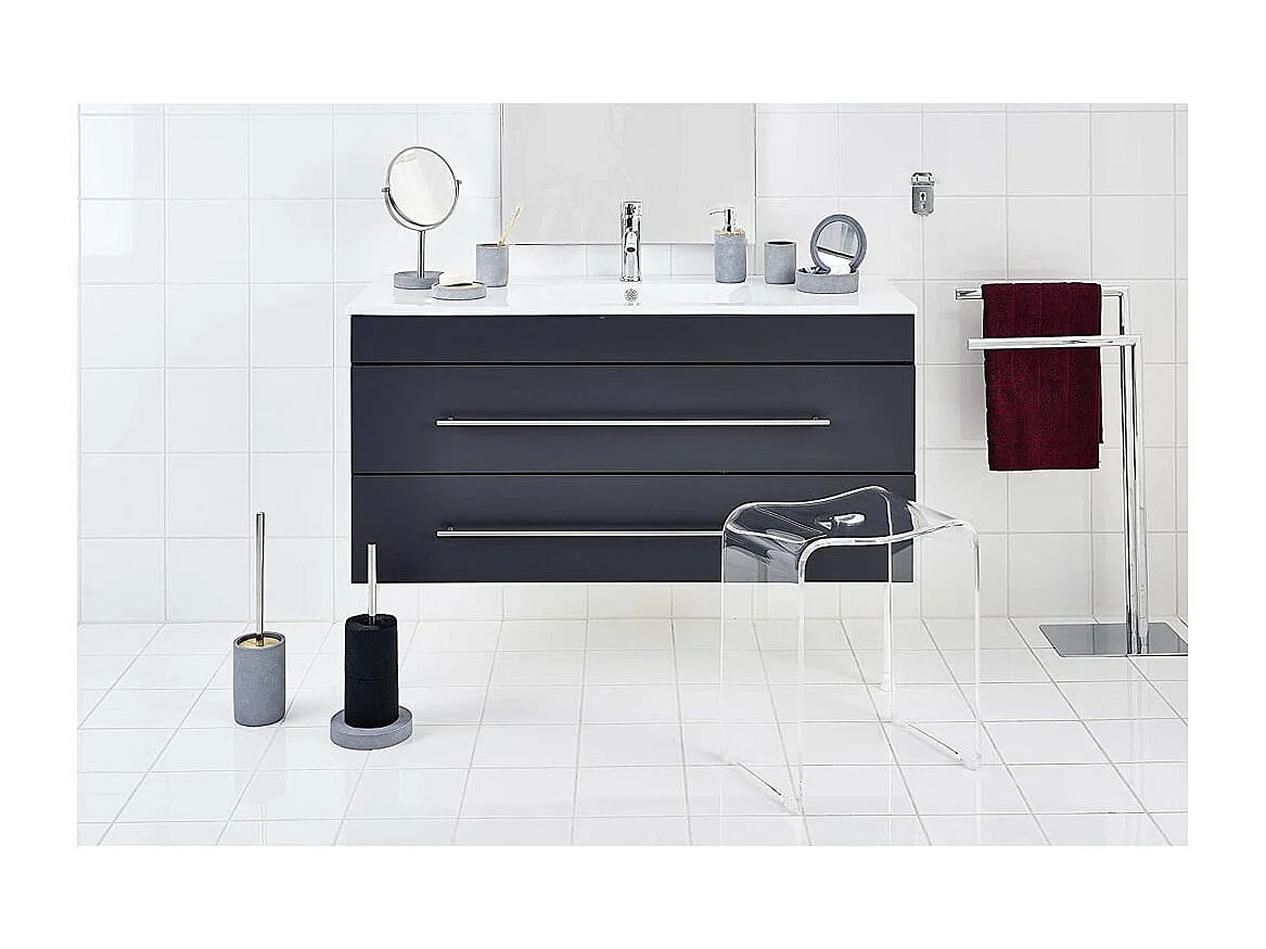 Tabouret de salle de bain Trendy transparent