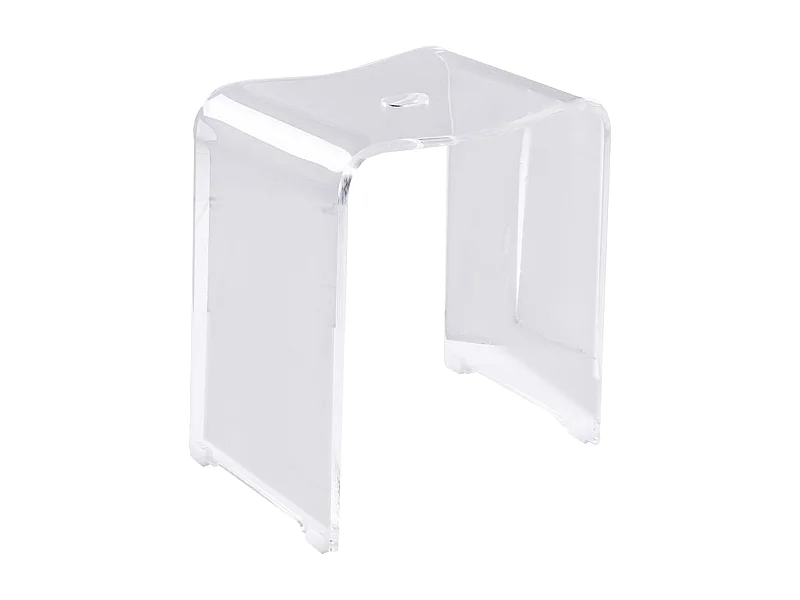Tabouret de salle de bain Trendy transparent