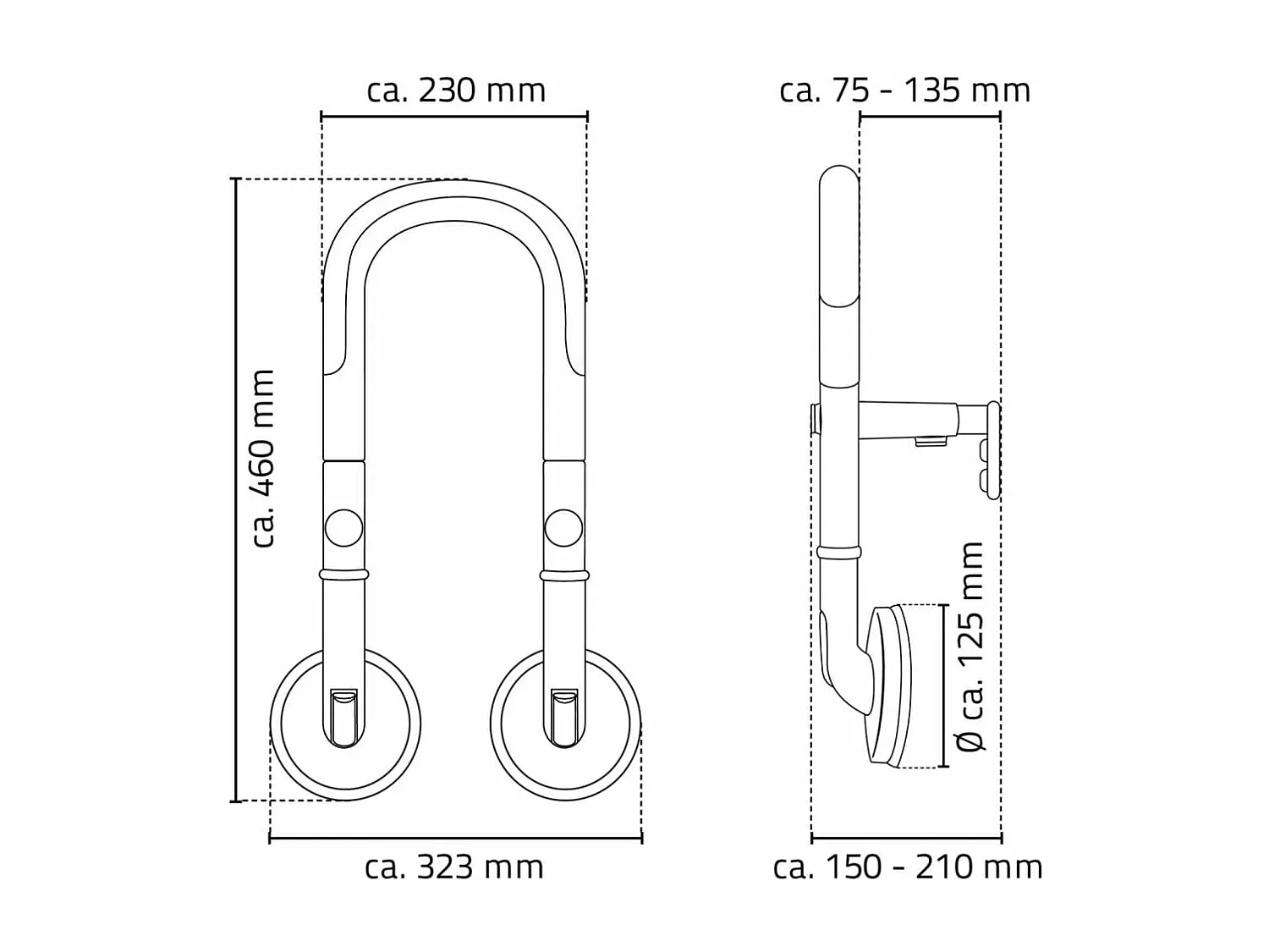 Badhocker Trendy Weiß