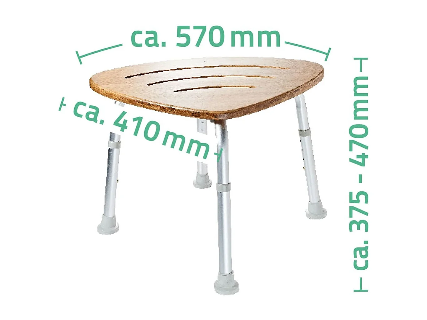 Tabouret de salle de bain Bambou 150 kg A00502081