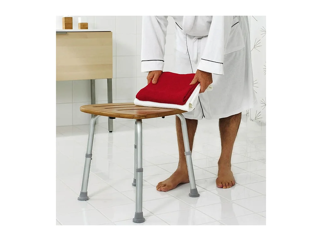 Tabouret de salle de bain Bambou 150 kg A00502081