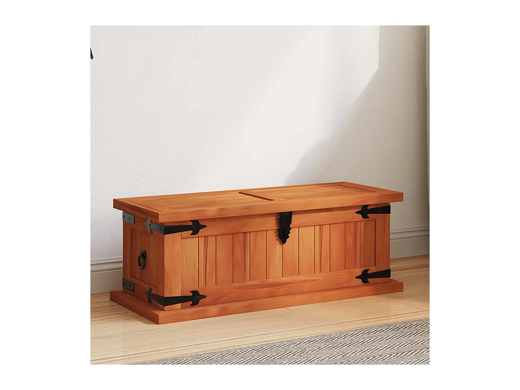 Coffre de rangement 60x25x22 cm Bois d'acacia solide