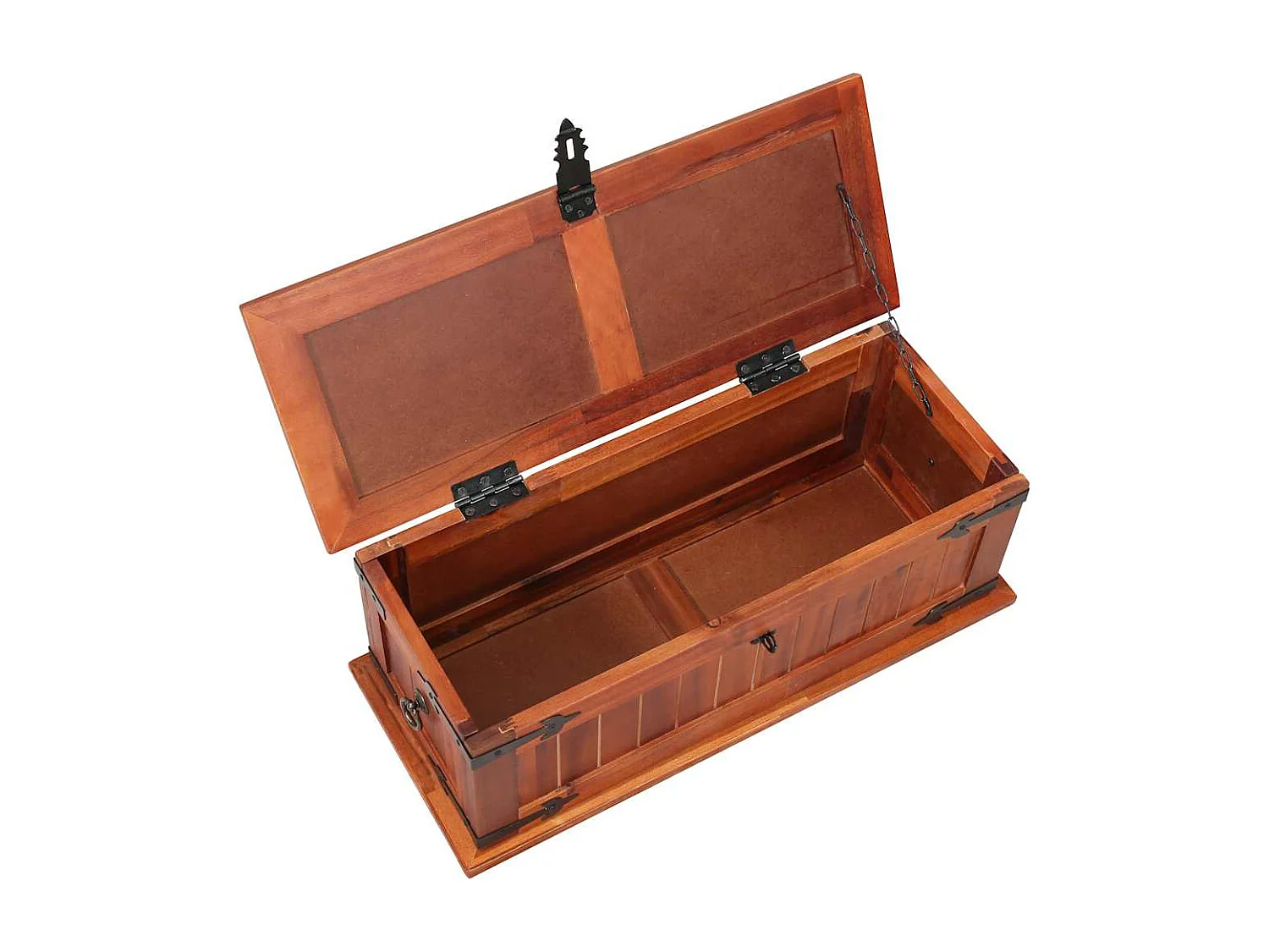 Cassapanca 60x25x22 cm in Legno Massello di Acacia