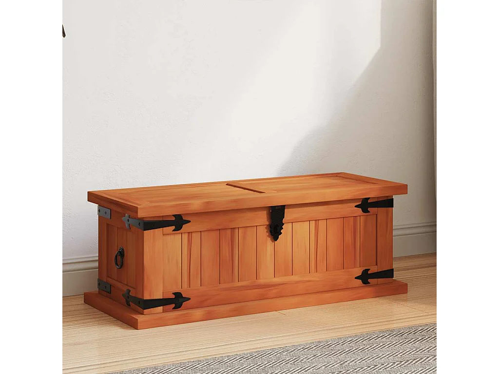 Coffre de rangement 60x25x22 cm Bois d'acacia solide