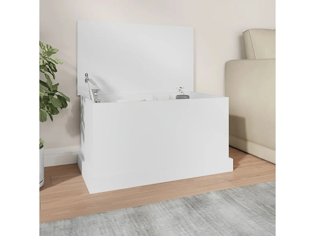 Caixa de arrumação 70x40x38 cm derivados de madeira branco