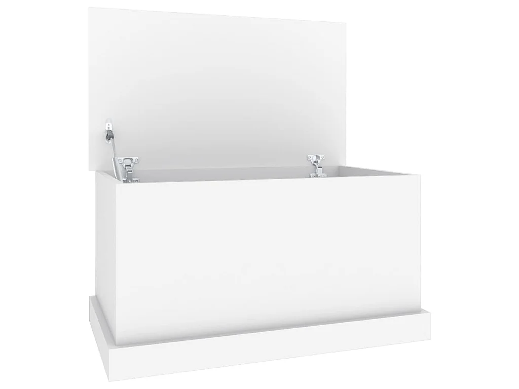 Caixa de arrumação branca 70x40x38 cm madeira projetada