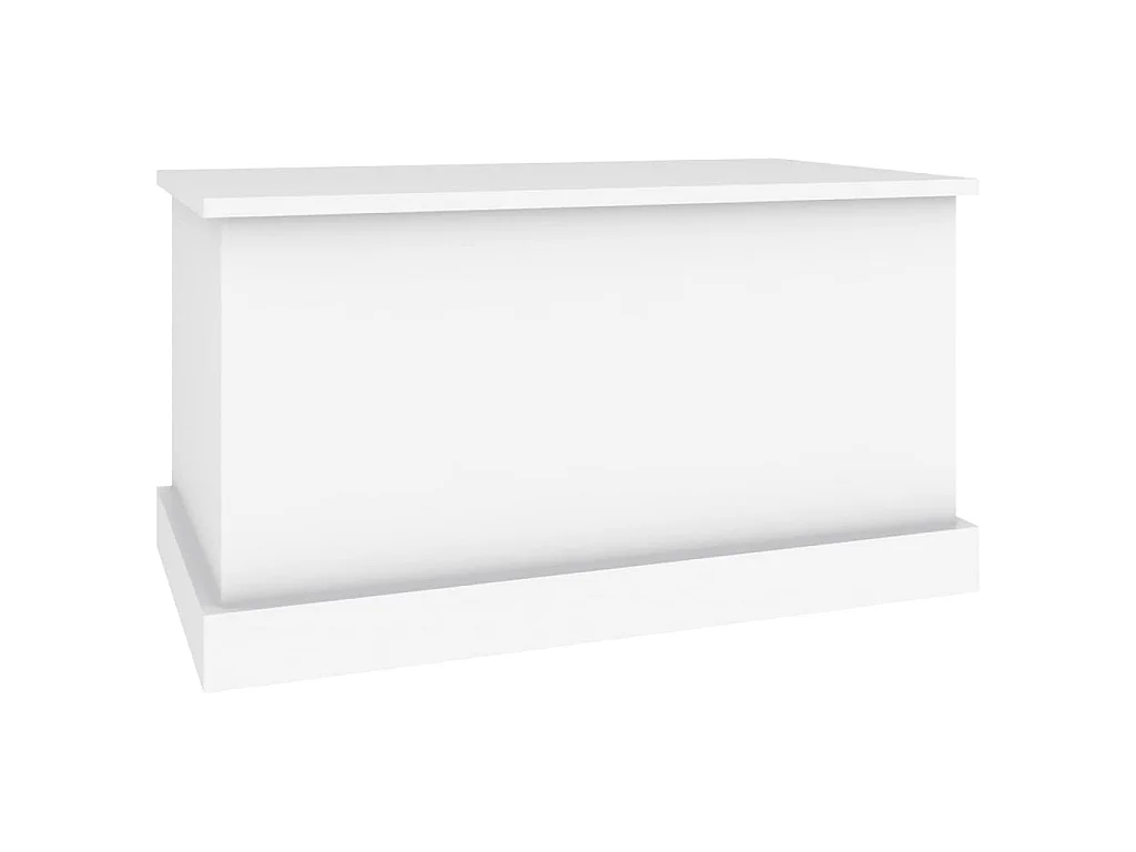 Caixa de arrumação branca 70x40x38 cm madeira projetada