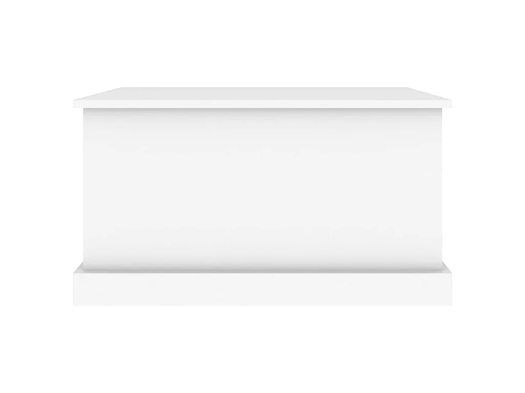 Caixa de arrumação branca 70x40x38 cm madeira projetada