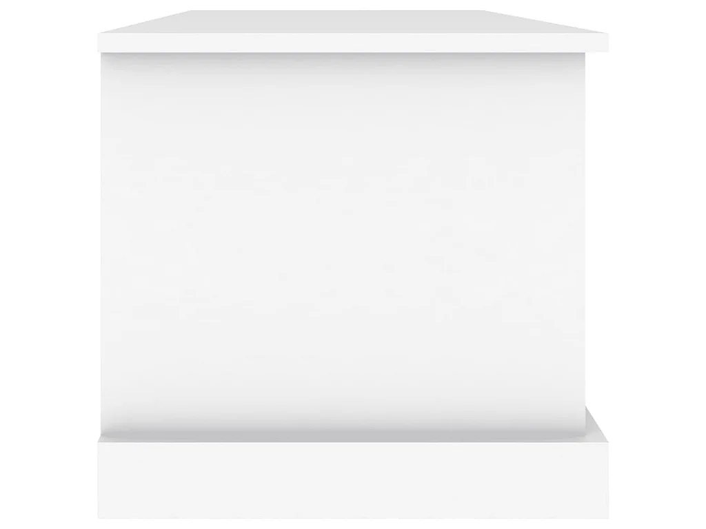 Caixa de arrumação branca 70x40x38 cm madeira projetada