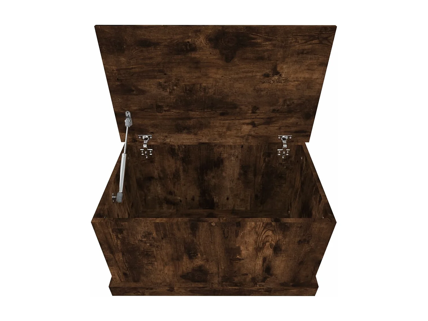 Boîte de rangement chêne fumé 70x40x38 cm bois d'ingénierie