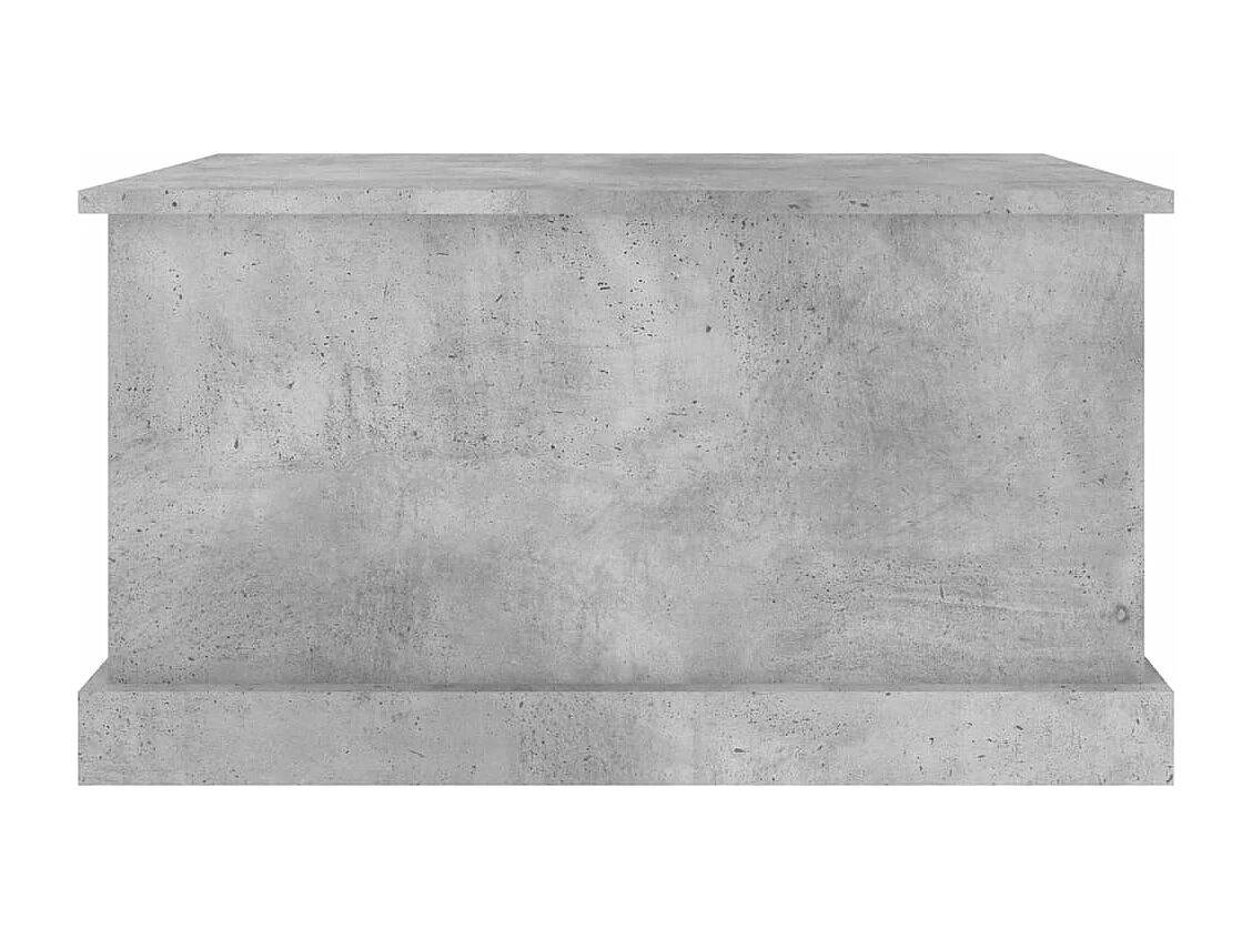 Boîte de rangement gris béton 70x40x38 cm bois d'ingénierie