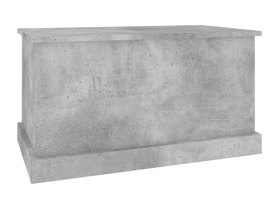 Boîte de rangement gris béton 70x40x38 cm bois d'ingénierie