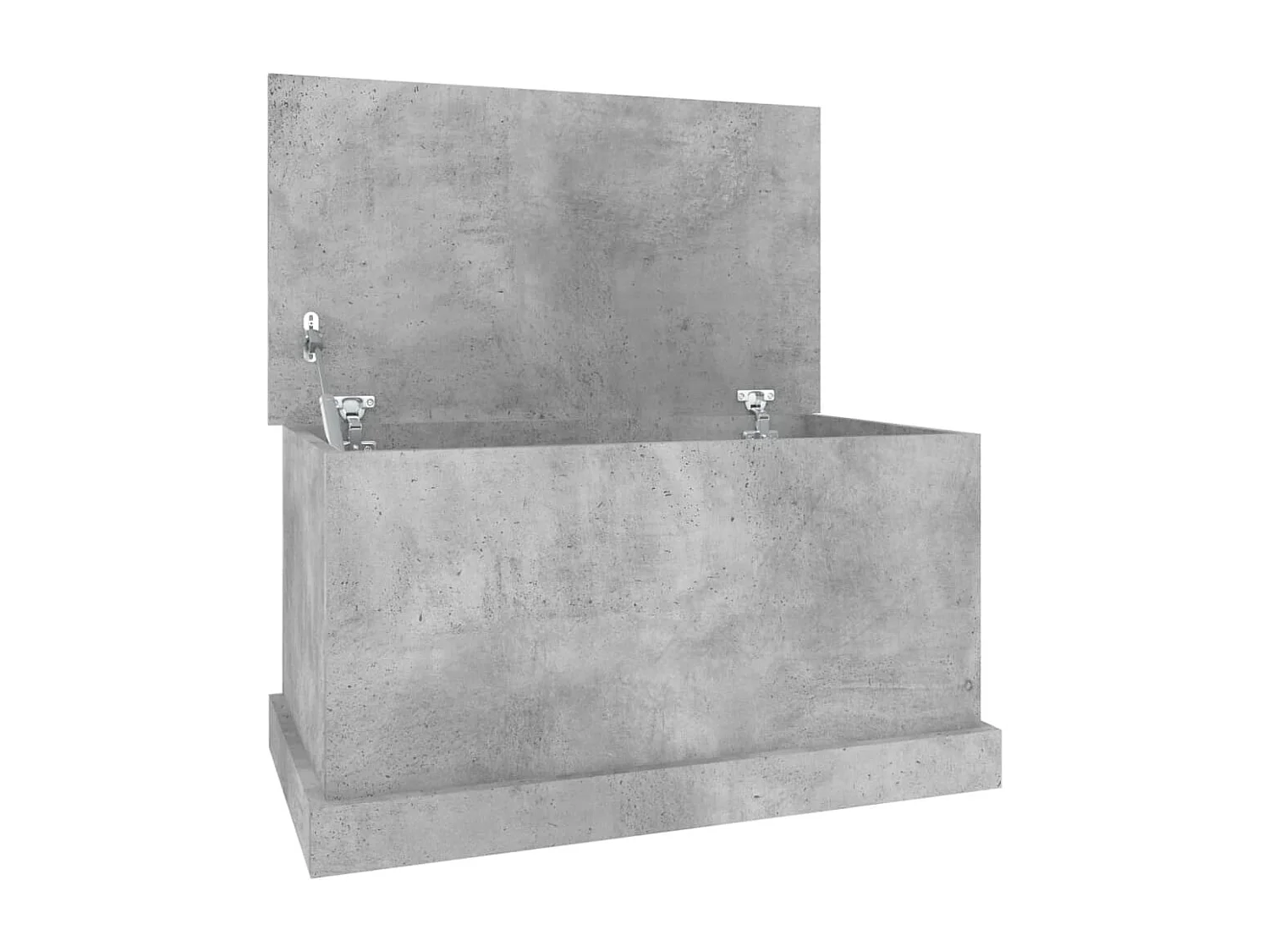 Boîte de rangement gris béton 70x40x38 cm bois d'ingénierie