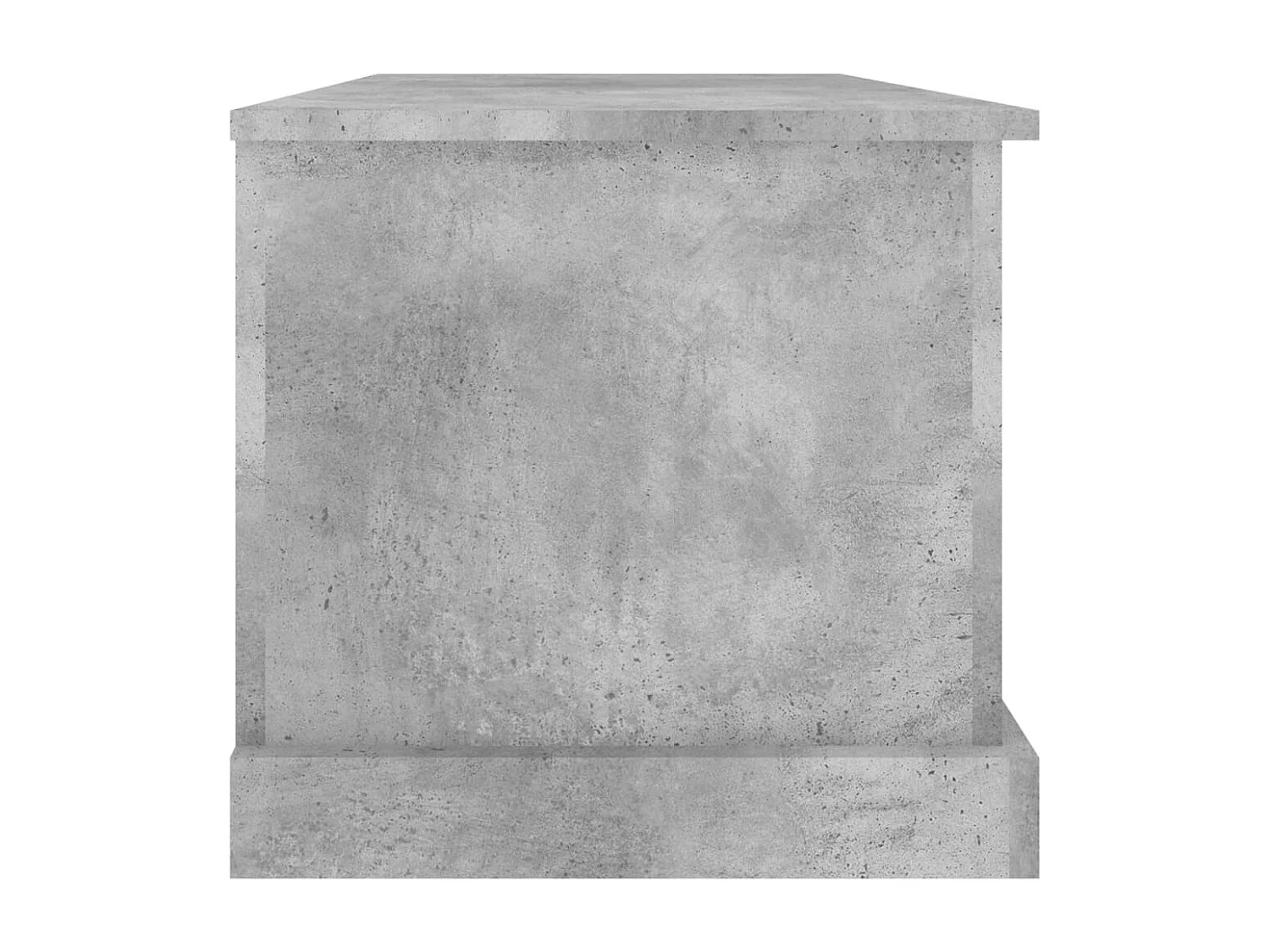 Boîte de rangement gris béton 70x40x38 cm bois d'ingénierie