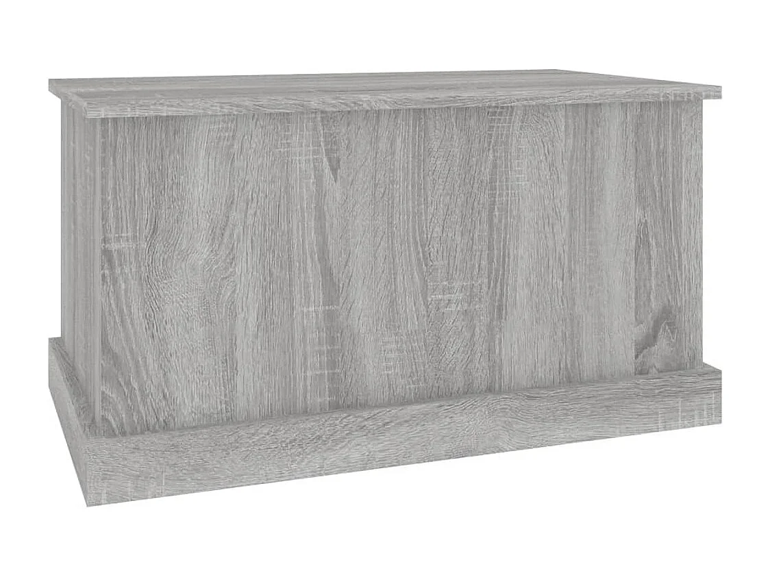 Baúl almacenaje madera contrachapada gris sonoma 70x40x38 cm