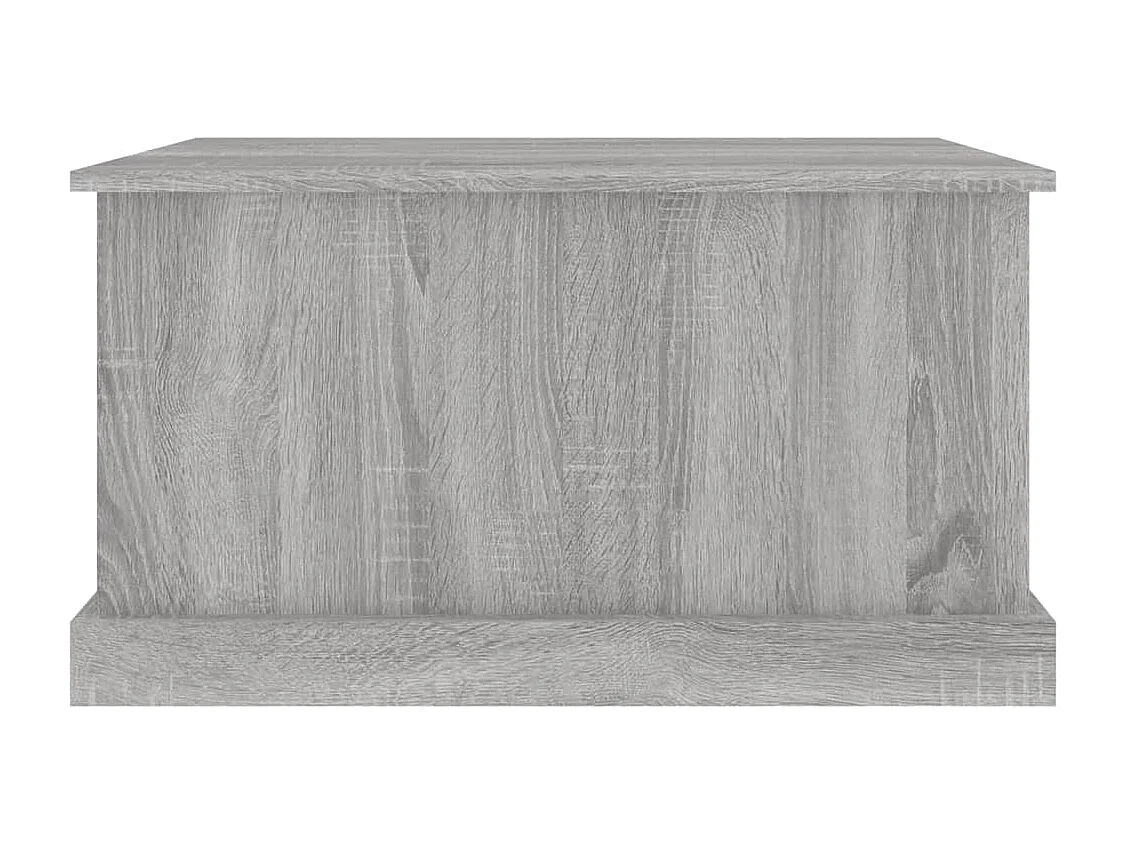 Baúl almacenaje madera contrachapada gris sonoma 70x40x38 cm